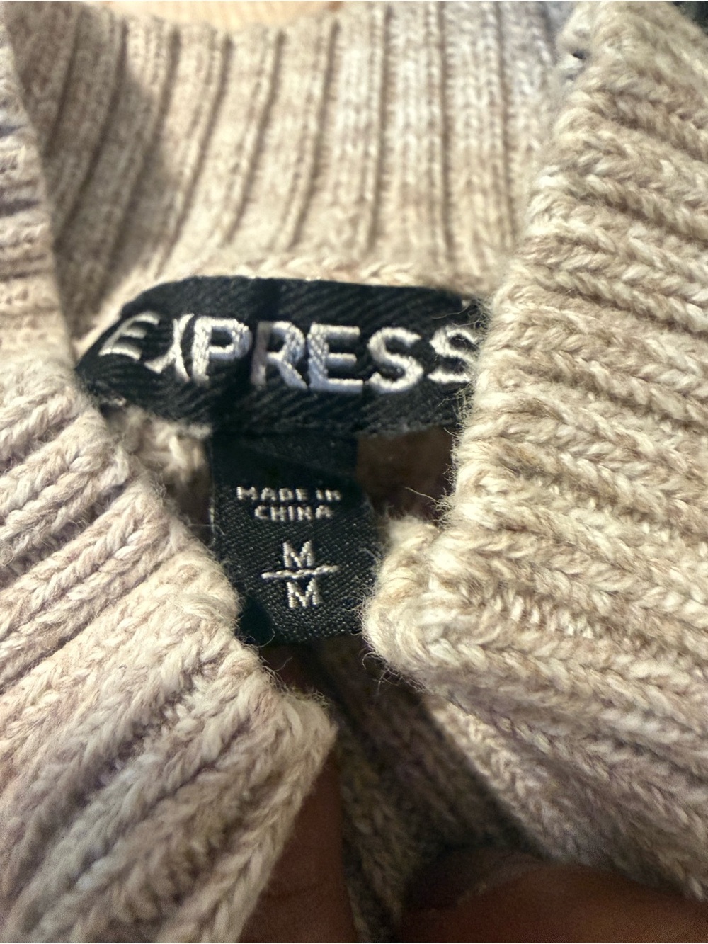 Express Cold-Shoulder Ribbed Knit Sweater - Picture 6 of 6